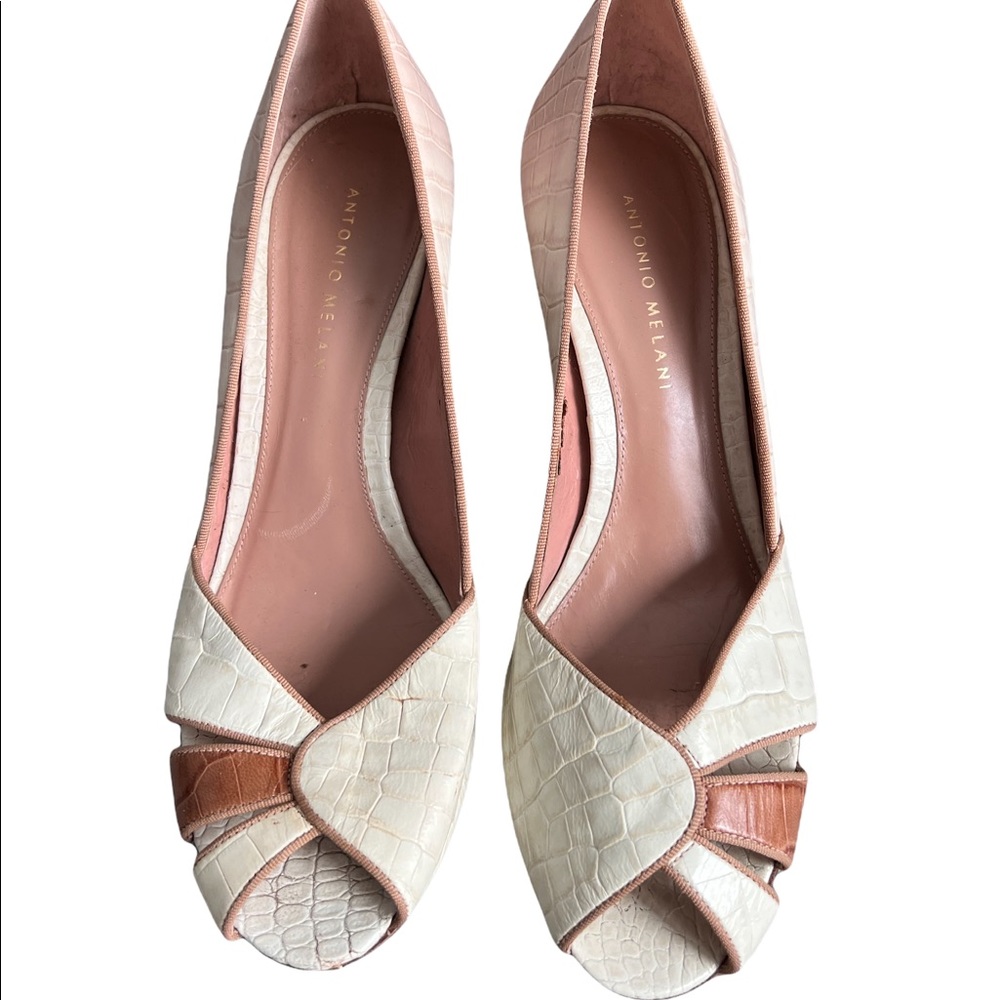 Antonio Melani Snake Skin Ombre Heels Size 9.5